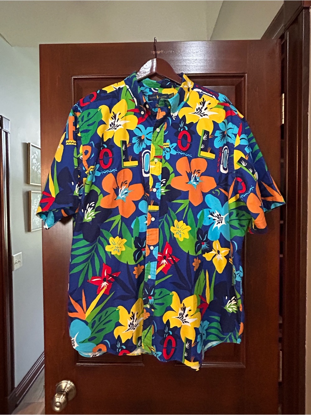 Polo Ralph Lauren 2XB Big & Tall Tropical Floral Button Up Shirt
